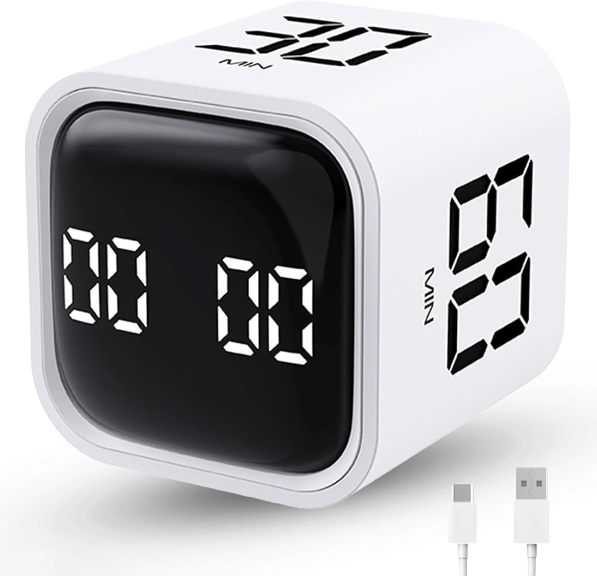 Rotating Productivity Timer 5/10/30/60Min, Flip Timer, ADHD Tool