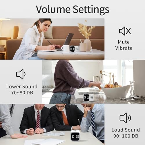Rotating Productivity Timer 5/10/30/60Min, Flip Timer, ADHD Tool