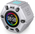 Pomodoro Timer - Productivity Cube, Visual Focus Timer, Mute & Vibration & Adjustable Sound Alert, for Office, ADHD, Study, Work, 3/5/10/25/30/60Min & Custom Countdown - Silver