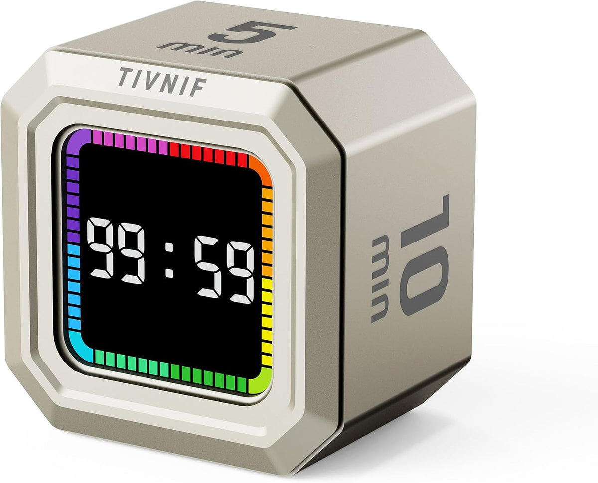 Kitchen Timer Visual Timer for Kids Color Display Gravity Sensor Cube