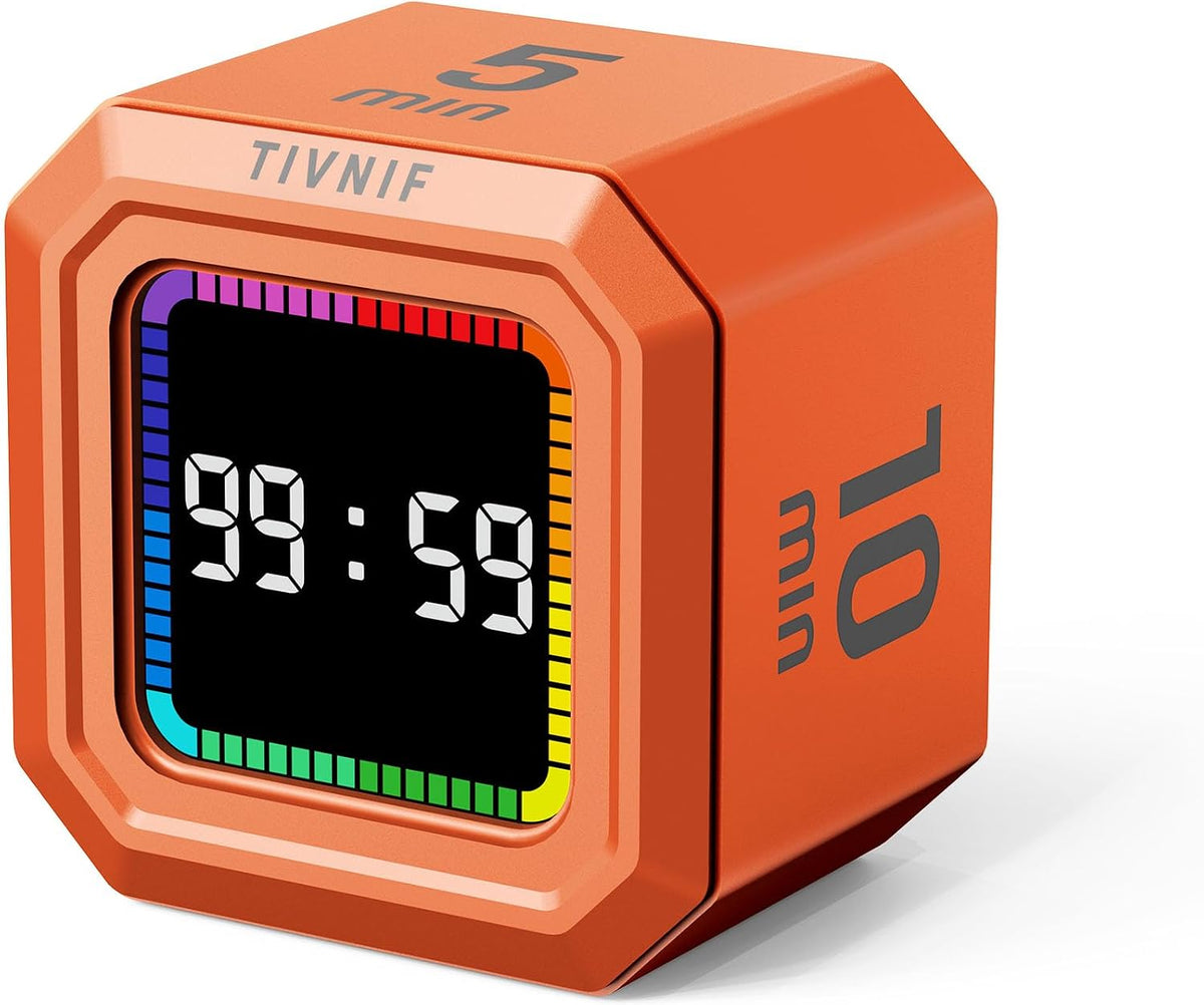 Kitchen Timer Visual Timer for Kids Color Display Gravity Sensor Cube