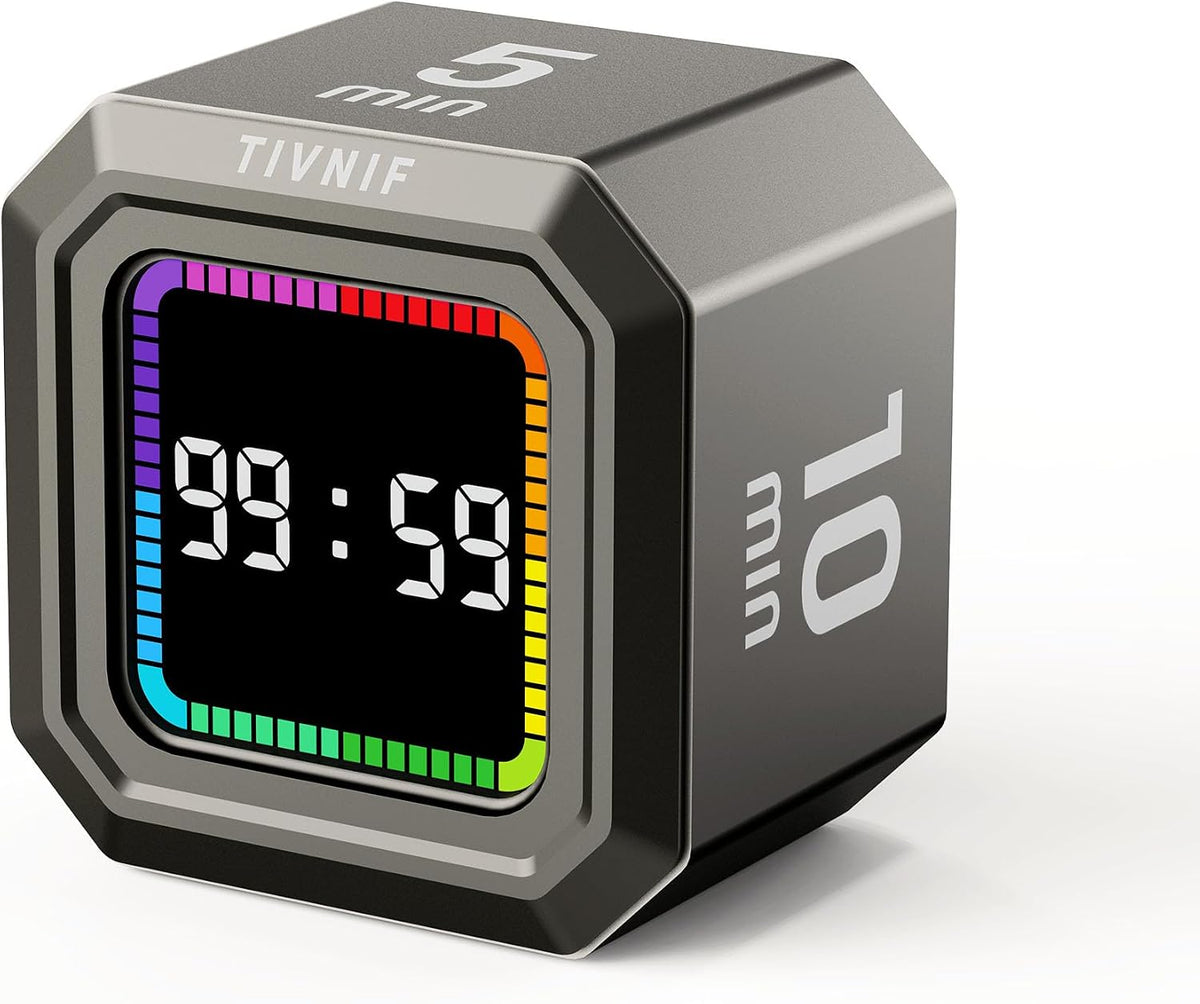 Kitchen Timer Visual Timer for Kids Color Display Gravity Sensor Cube