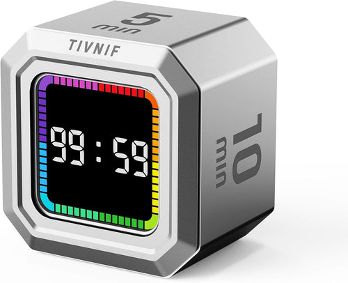 Kitchen Timer Visual Timer for Kids Color Display Gravity Sensor Cube